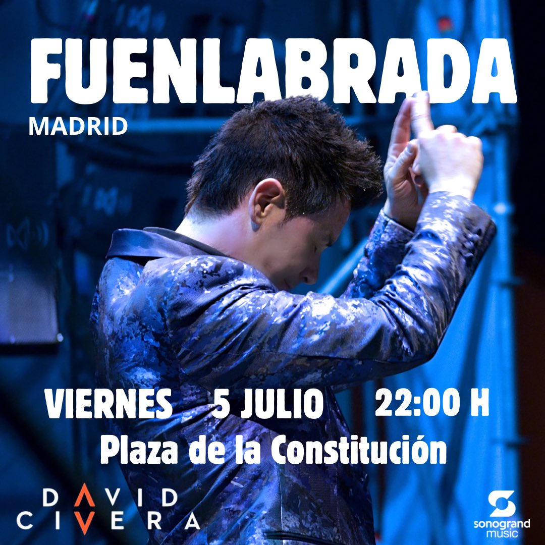 Que ganas teníamos de veros de nuevo MADRID ❤️ Está noche os esperamos en Fuenlabrada con <a href="/David_Civera/">David Civera</a> ✨🔥