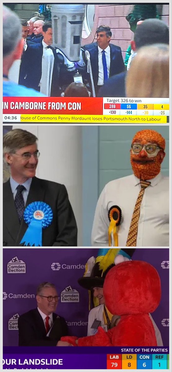 People of the world. Which of the below is not a genuine image from #UKElection2024 last night/this morning? #Elections2024 #Happy4thofJuly
