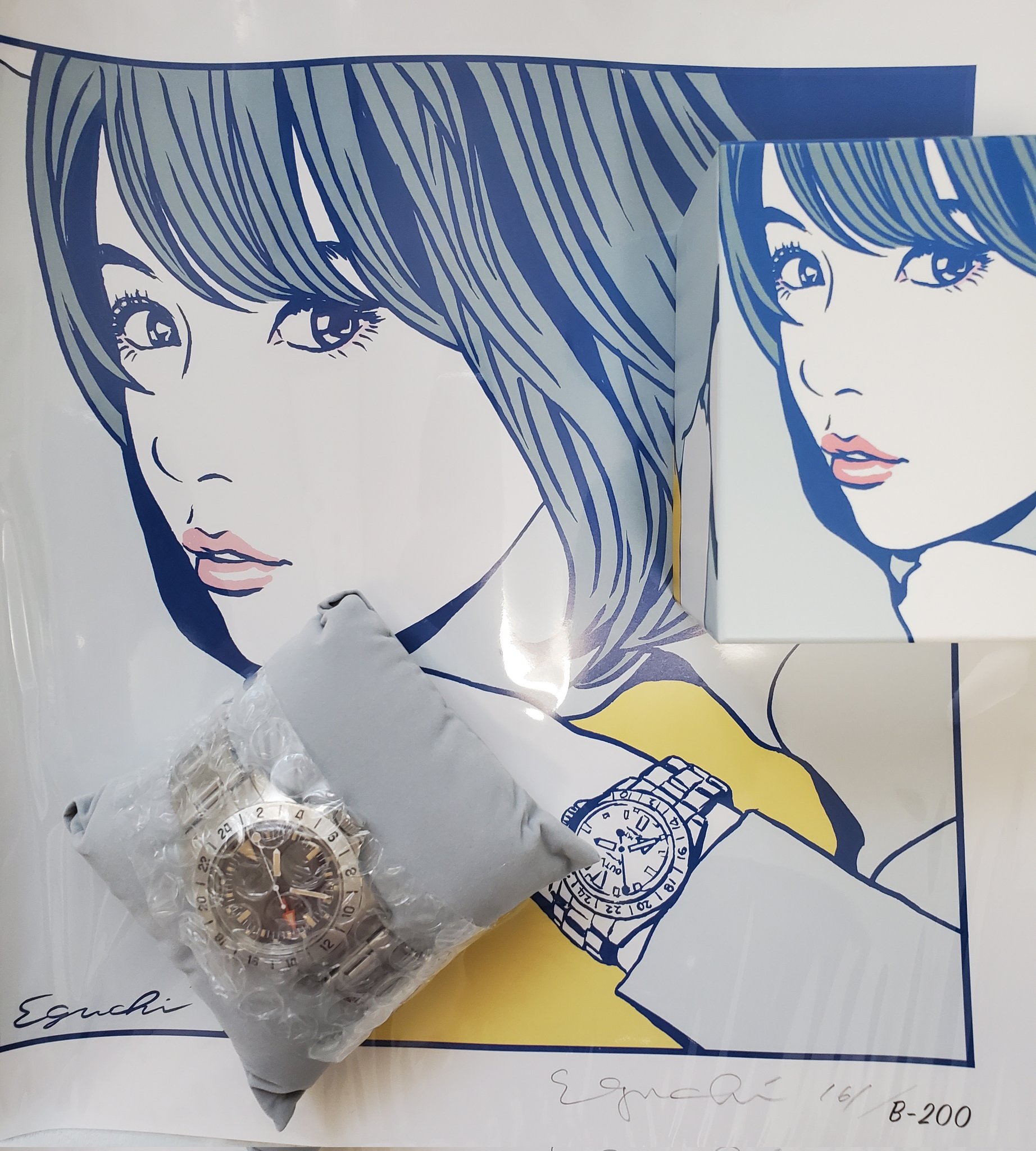 江口寿史×アウトライン オーバータイム 複製画ポスター 江口寿史×アウトライン オーバータイム 複製画ポスター 江口寿史