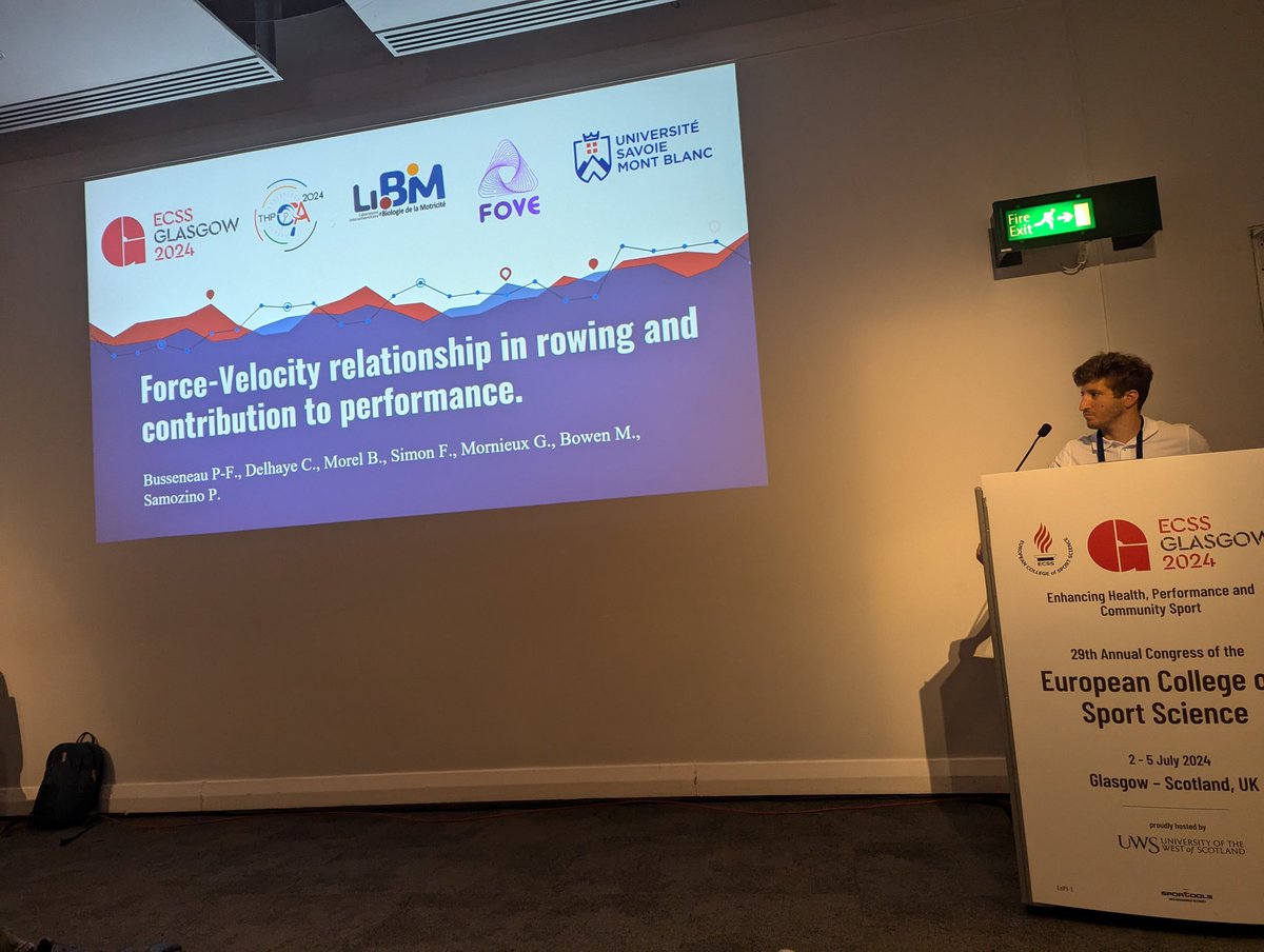 Baptiste Morel (@b_morelp) on Twitter photo Nice talk from @PFBusseneau <a href="/E_C_S_S/">ECSS</a> #ECSS2024
Force-velocity relationship in rowing - contribution to performance.
Data from #THPCA project <a href="/AgenceRecherche/">ANR - Agence nationale de la recherche</a> to prepare the olympics <a href="/Paris2024/">Paris 2024</a>
@MessonnierL <a href="/PierreSamozino/">Pierre Samozino</a>
#FoVE <a href="/LIBM_lab/">LIBM</a> <a href="/Univ_Savoie/">UnivSavoieMontBlanc</a> Nice talk from @PFBusseneau <a href="/E_C_S_S/">ECSS</a> #ECSS2024
Force-velocity relationship in rowing - contribution to performance.
Data from #THPCA project <a href="/AgenceRecherche/">ANR - Agence nationale de la recherche</a> to prepare the olympics <a href="/Paris2024/">Paris 2024</a>
@MessonnierL <a href="/PierreSamozino/">Pierre Samozino</a>
#FoVE <a href="/LIBM_lab/">LIBM</a> <a href="/Univ_Savoie/">UnivSavoieMontBlanc</a>