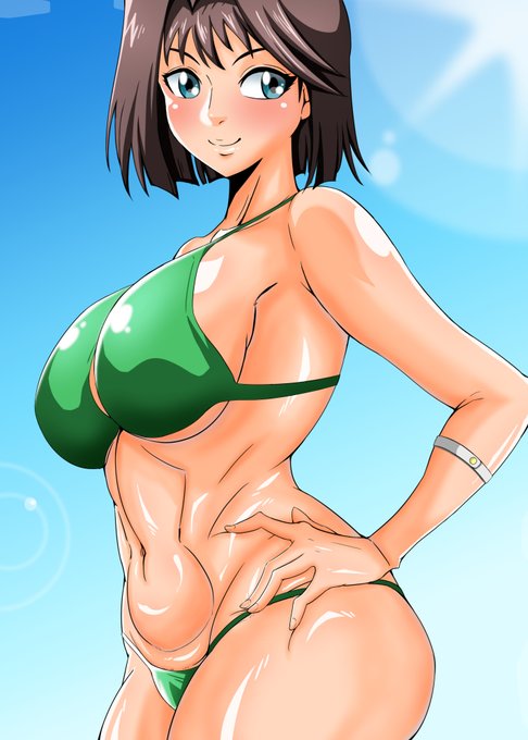 #ビキニスタイルの日
水着の絵はいろいろ描いてたと思ってたけどどれも上下一体型でしたw 