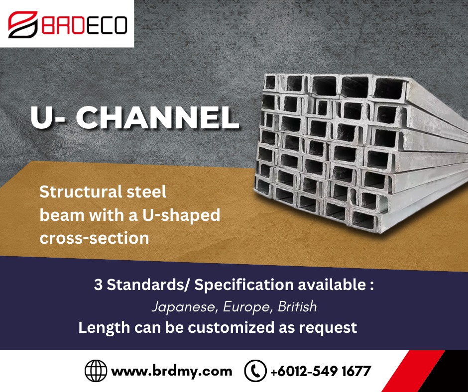 RoofMetaldeck's tweet image. Our new series: Steel Section U-Channels - Customizable options! 
📞: +6012 - 549 1677
wa.me/60125491677 
FB：
facebook.com/profile.php?id… 
#Hbeam #Ibeam #Uchannel #steelsection #steel #construction #building #factory #project #metalwork #metal #iron #project #besi #keluli