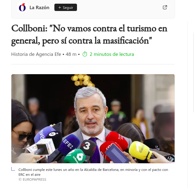 AssBarrisDT's tweet photo. Ja ho vam dir. @jaumecollboni jugant al turisme triler: cortines de fum per desviar l'atenció, fer veure que es treballa en les preocupacions de la gent... i seguir fent creixement turístic.
Contra això, intel·ligència col·lectiva i carrer: demà #6J mani 18h #PosemLímitsAlTurisme https://t.co/YfVlpW6UnI