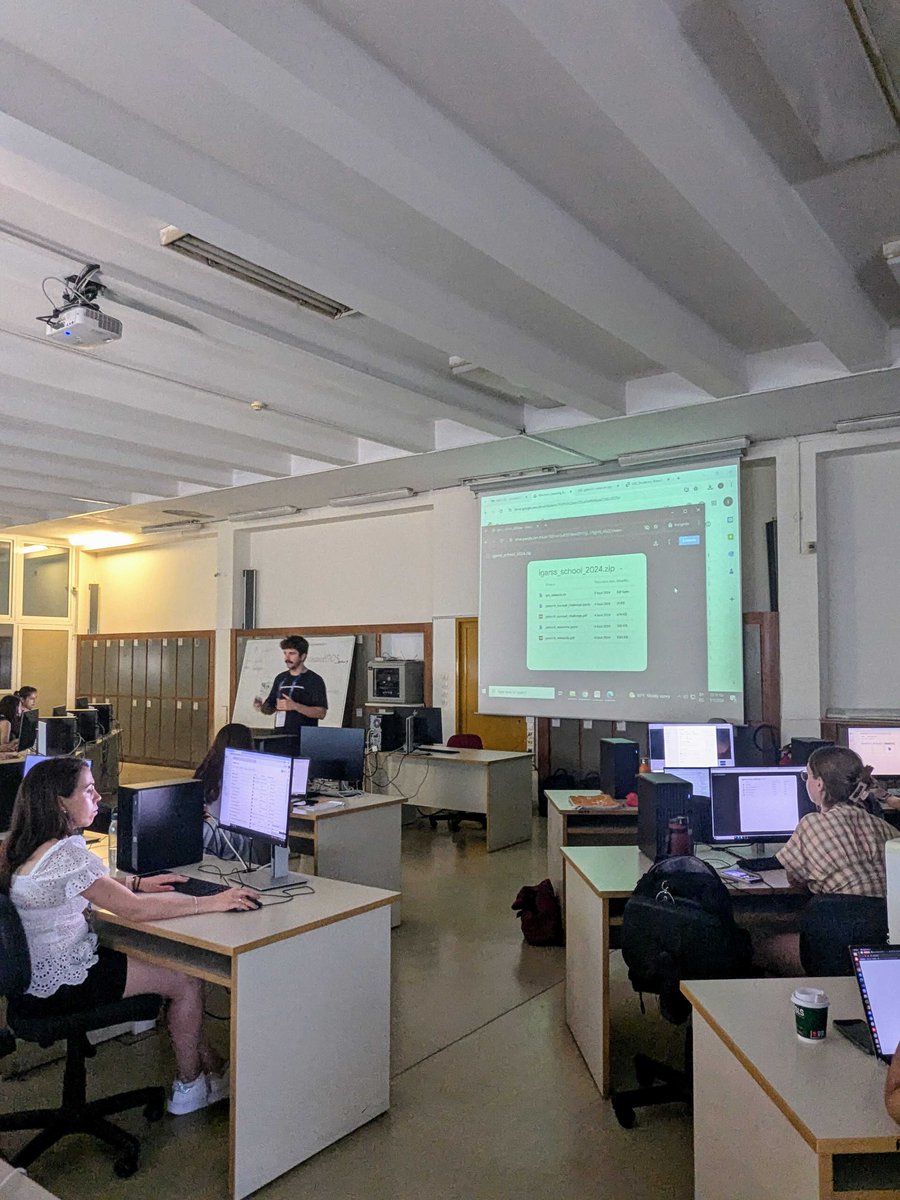 IEEE Geoscience and Remote Sensing Society (@ieee_grss) on Twitter photo Day 2 of #IGARSS2024 #Summerschool starts today!
From Data to Application 📊➡️📱
Today we start with an in-depth session on machine learning for Earth Observation by <a href="/tsioukarank/">tsiou.karank</a>, <a href="/bill_psomas/">Bill Psomas</a>, <a href="/IoannisKakogeo1/">Ioannis Kakogeorgiou</a>🌍🤖
Let's dive in! 🚀💻
#RemoteSensing #Athens #machinelearning Day 2 of #IGARSS2024 #Summerschool starts today!
From Data to Application 📊➡️📱
Today we start with an in-depth session on machine learning for Earth Observation by <a href="/tsioukarank/">tsiou.karank</a>, <a href="/bill_psomas/">Bill Psomas</a>, <a href="/IoannisKakogeo1/">Ioannis Kakogeorgiou</a>🌍🤖
Let's dive in! 🚀💻
#RemoteSensing #Athens #machinelearning