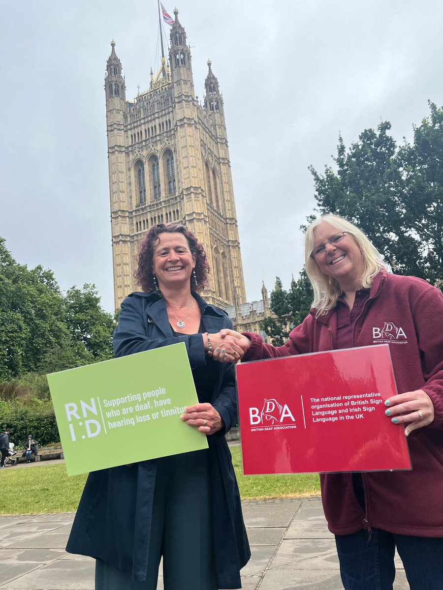 Harriet Oppenheimer (@harrietopp) on Twitter photo Really important to be at Westminster today, <a href="/RNID/">RNID</a> together with our friends at <a href="/BDA_Deaf/">British Deaf Association</a>, to demand that every BSL user is included in today's historic announcements. We hope that when <a href="/Keir_Starmer/">Keir Starmer</a> addresses the nation as our new PM, he will have a BSL interpreter by his side Really important to be at Westminster today, <a href="/RNID/">RNID</a> together with our friends at <a href="/BDA_Deaf/">British Deaf Association</a>, to demand that every BSL user is included in today's historic announcements. We hope that when <a href="/Keir_Starmer/">Keir Starmer</a> addresses the nation as our new PM, he will have a BSL interpreter by his side