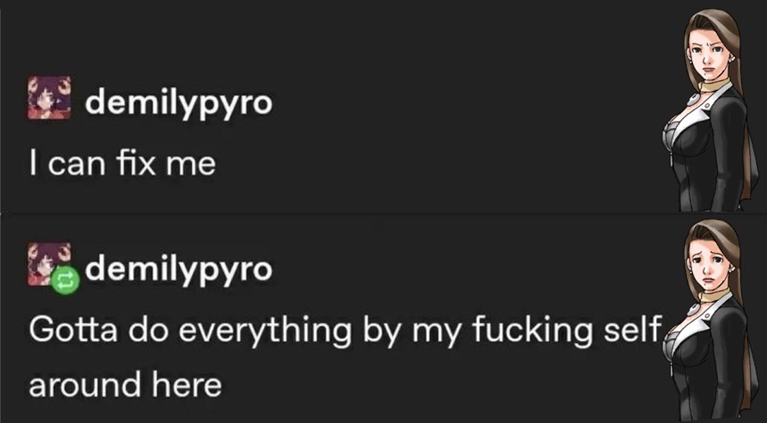 fraudwives's tweet photo. mia fey textposts.. https://t.co/EEbIkeYrj2