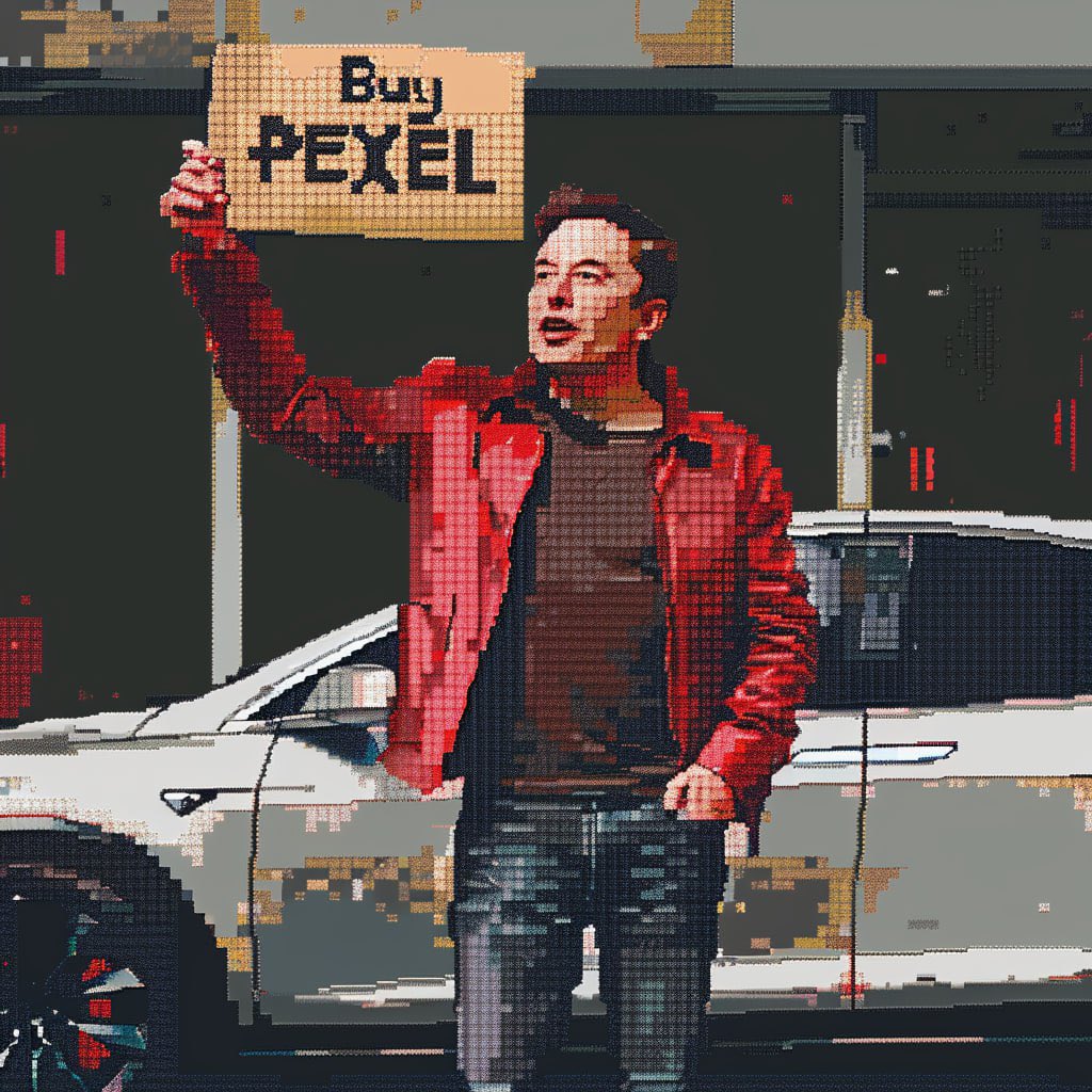 PixelPepeCTO's tweet photo. Hello @elonmusk do you like pixelated stuff? https://t.co/AUYqt1ar51