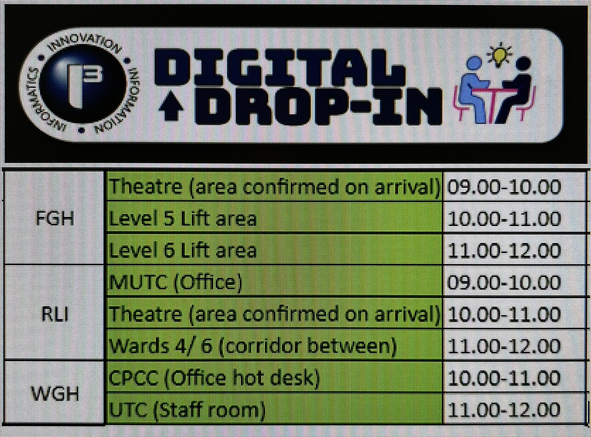 Look out for our I3 Digital Drop In next week at ALL sites ✨✨Come along and see us!
