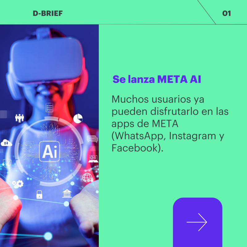 KreabEspana's tweet photo. 📢 Se lanza Meta #IA, los likes en X ya son privados, Tiktok Shop llegará a España en verano y el Gobierno aprueba la ley de influencers.
Descubre todo lo que ocurre en el ámbito digital y las novedades de las redes sociales en nuestra newsletter #DBrief 👇