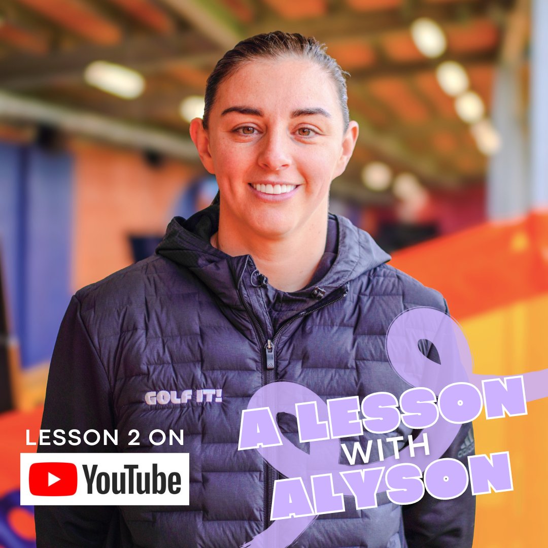 A Lesson with Alyson: Lesson 2 has dropped! 

This week, it's all about perfecting your swing! So head over to our Youtube channel before you hit the driving range! 

youtu.be/gxMclxooUVQ