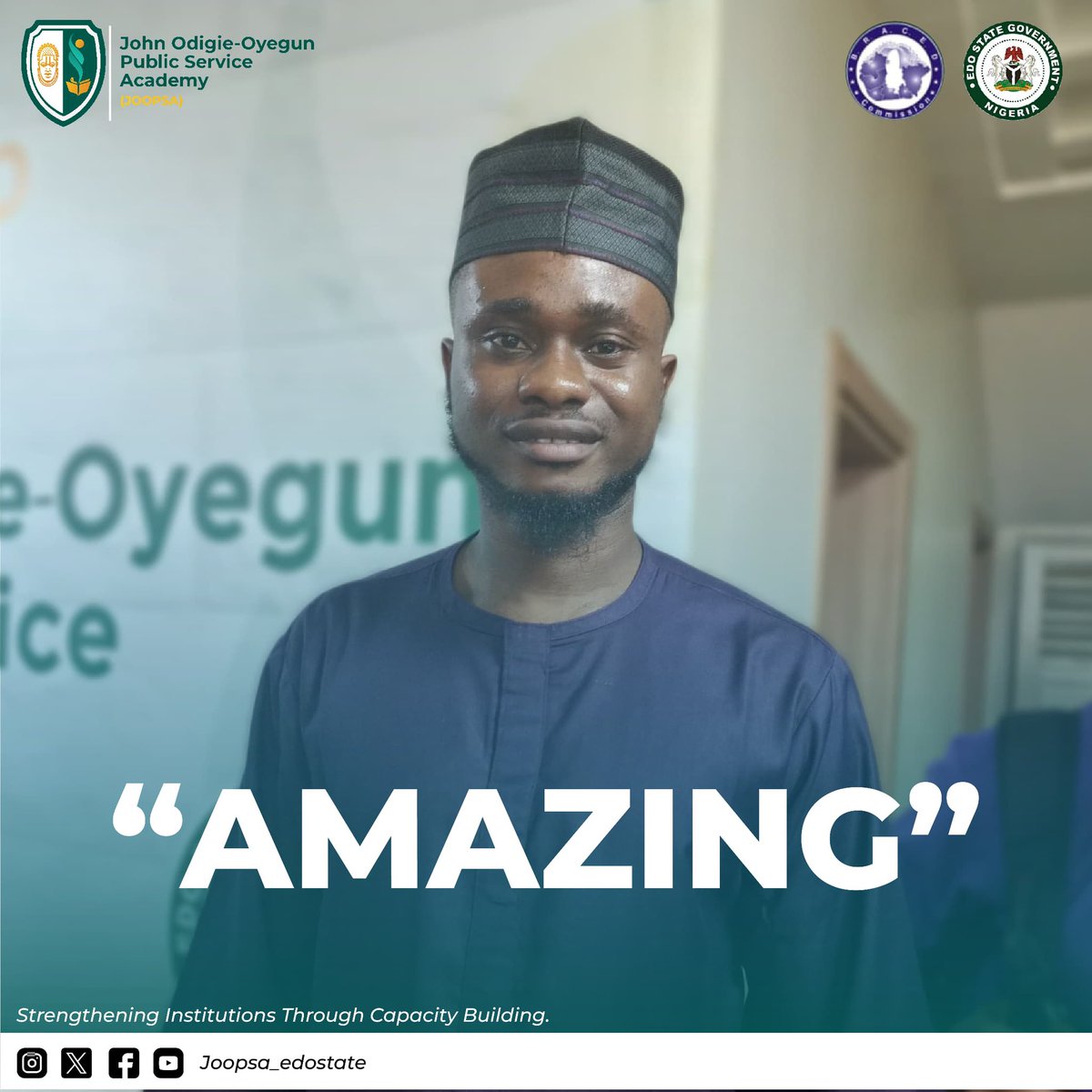 joopsa_edostate's tweet photo. Highlights from The BRACED Commission Strategy Retreat Programme for Heads of Service

.
.
.
…come experience JOOPSA

#BRACEDRetreat2024
#JOOPSA
#edostate
#publicservice
#teamjoopsa https://t.co/B1jr1lHAqT
