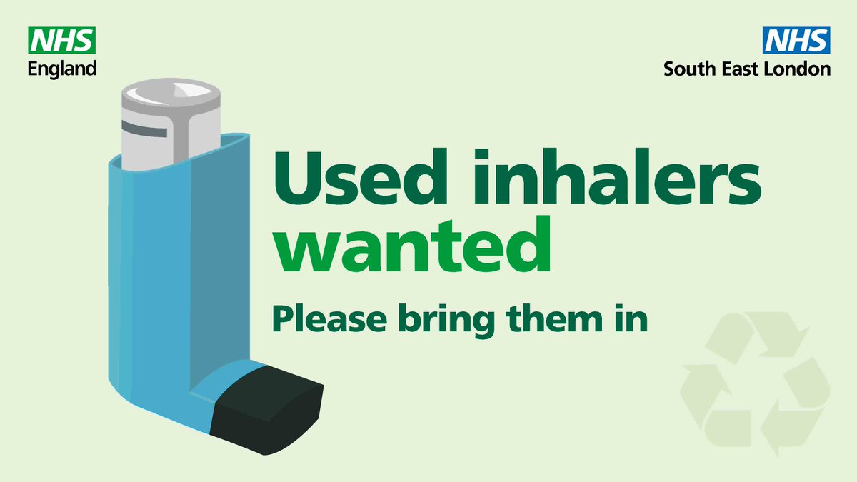 ♻️ We have launched an inhaler recycling pilot with <a href="/NHSEngland/">NHS England</a>.
Return your used inhalers to 20 community pharmacies and help reduce carbon emissions!
👉 selondonics.org/inhaler-return
#GreenerNHS