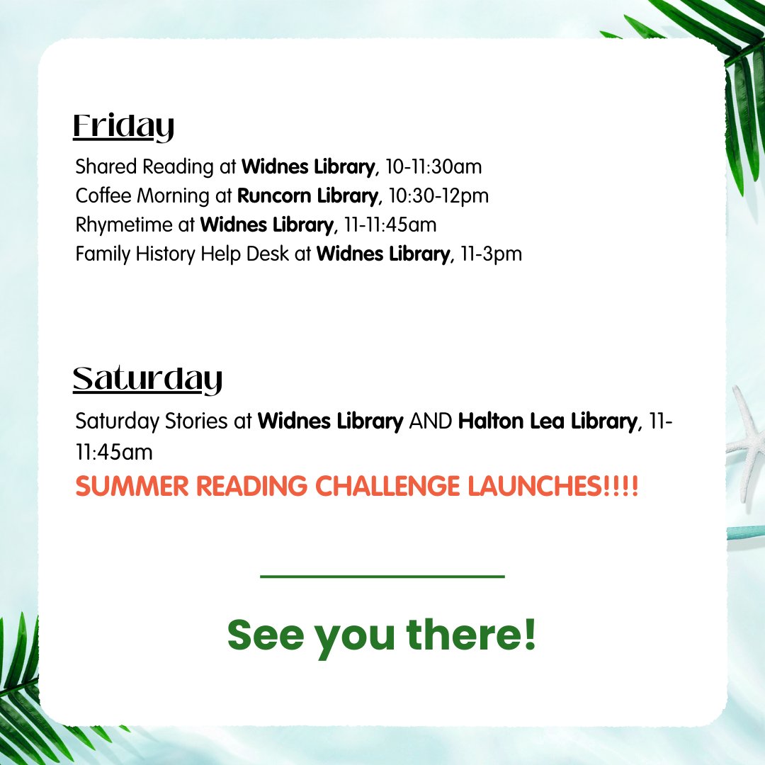 IT'S HAPPENING!!! EVERYBODY STAY CALM!!! EVERYONE STAY CALM!!!

THE SUMMER READING CHALLNGE IS HERE!!!

Pop into any of our libraries from Saturday 13th July and sign up to this year's Challenge 🥳