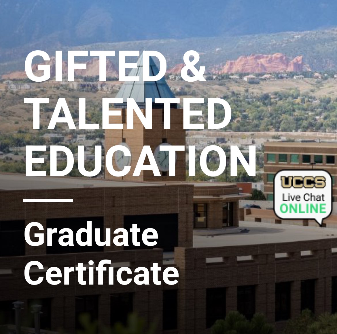 Just a few days left to register by July 31 for next cohort- asynchronous, virtual classes in #gifted education for licensure, or for a masters degree focus. We need these conversations, and teachers who find &amp; support strengths #removeceilings #uccs 

coe.uccs.edu/academics/teac…