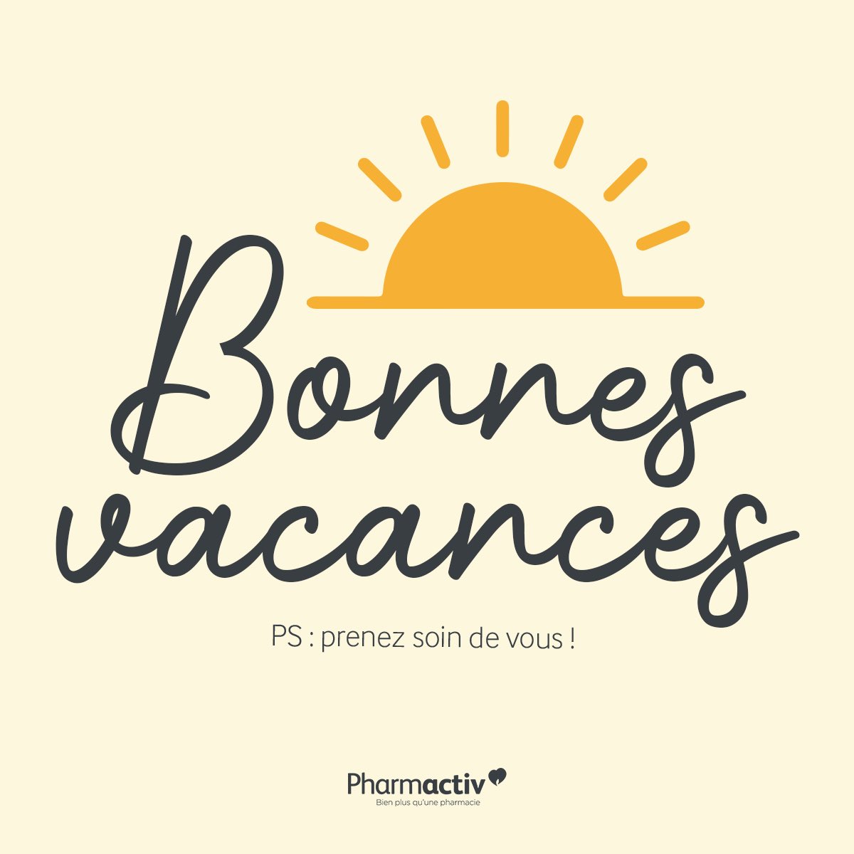 Enfin les #vacances pour certains, pour d’autres encore un peu de patience 😅 Amusez-vous sans oublier de prendre soin de vous !