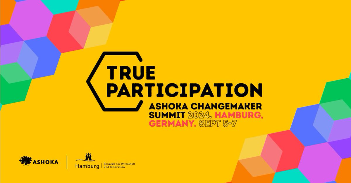 Join social entrepreneurs, young changemakers, &amp; leaders from various sectors from September 5-7 in Hamburg at the Ashoka Changemakers Summit, where we will explore how we can create a world where everyone can contribute to change. Register here: buff.ly/4corTL8