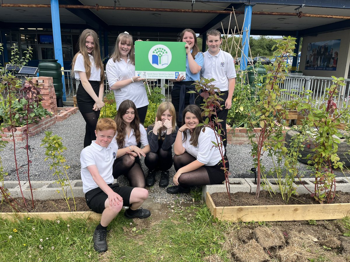 CynffigEco's tweet photo. We did it!!! Incredibly proud of our Eco team for achieving our 3rd Green Flag award 💚🌿 Lots of new projects to share with Matt from Eco-Schools/ @KWT_East Very proud teacher moment and a fine way to end the week! Congratulations to everyone who played a part 💚💚💚 https://t.co/brv9w2uWKp