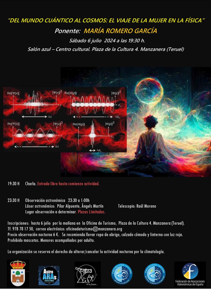 Mañana charla y observación.
foromanzanera.blogspot.com/2024/07/charla…