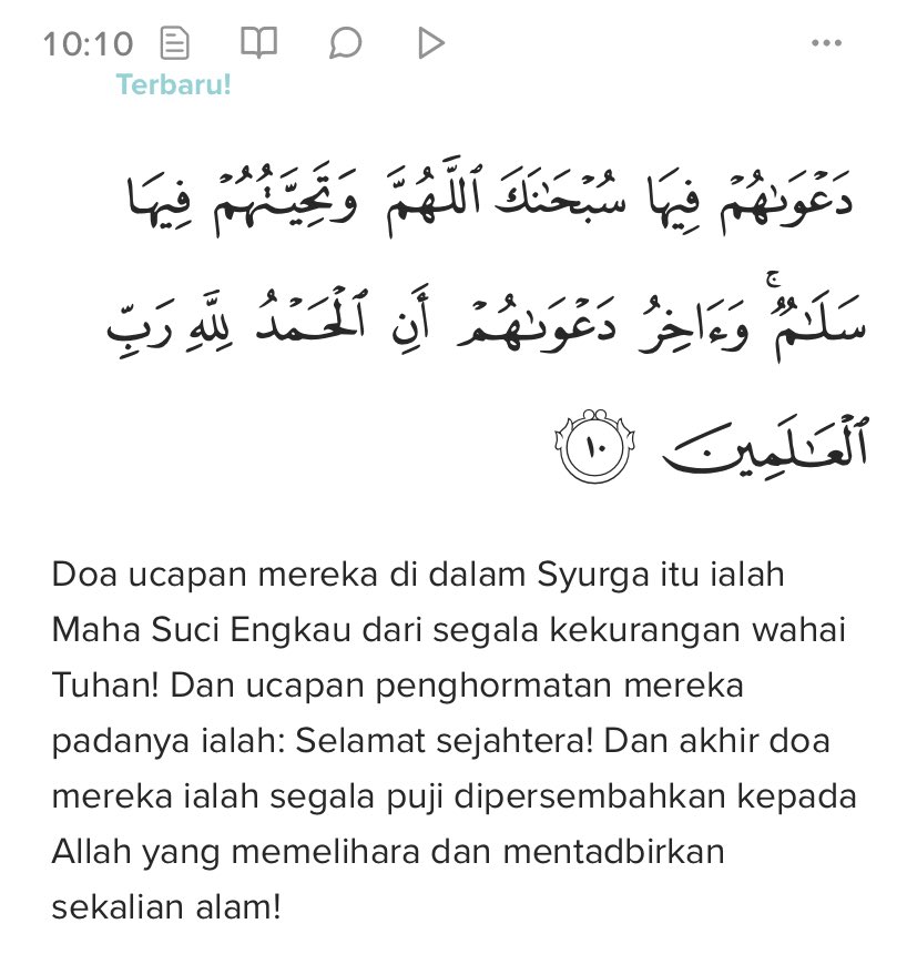 Apa pengakhiran kisah paling membahagiakan? 

Ketika kita sudah berjaya masuk ke dalam syurga. Segala nikmat yang pernah kita bayangkan, bahkan tak pernah terbayang, diberikan kepada kita.

Dan ketika itu, doa terakhir kita adalah:

Alhamdulillahi Rabbil 'Alamin
Segala puji bagi