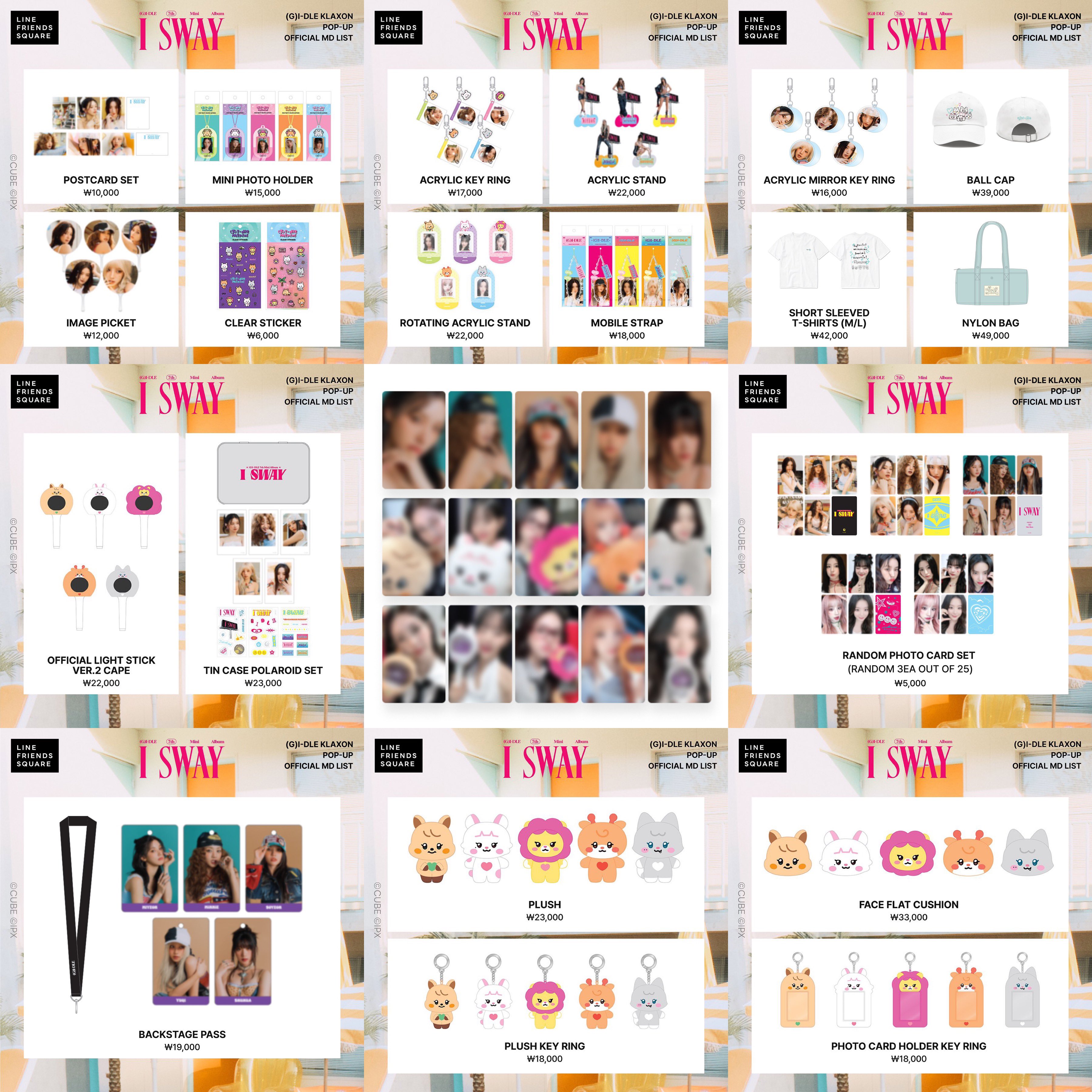 (G)I-DLE ミヨン ポップアップ line friends 特典 C G)I-DLE ミヨン ポップアップ line friends 特典 C