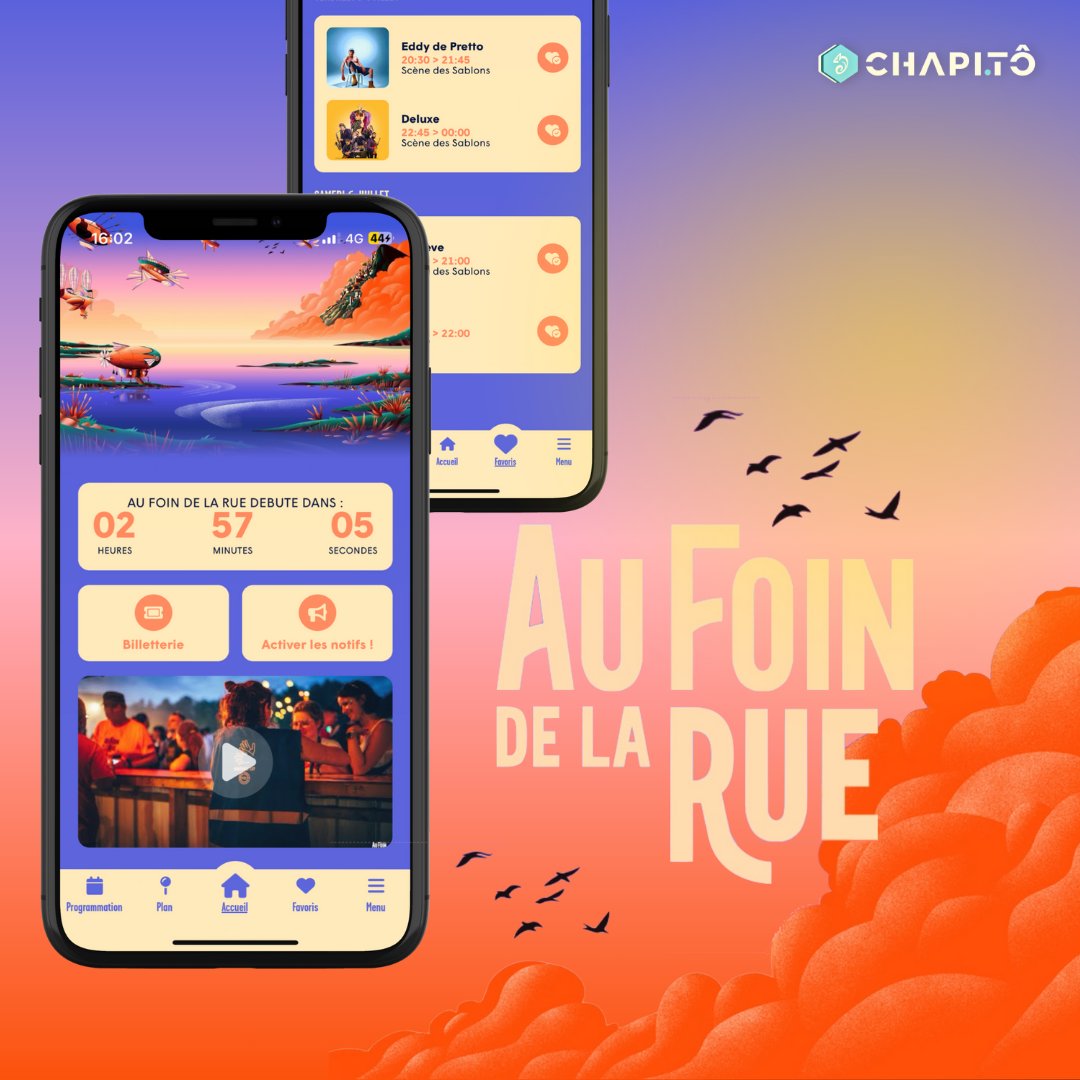 chapi_to's tweet image. De la musique et du soleil, quoi de mieux pour commencer l&apos;été ? ☀️🎶

Rendez-vous ce week-end au festival Au Foin de la Rue pour découvrir de nombreux artistes ✨

Merci @AuFoinDeLaRue  d&apos;avoir choisi Chapitô 🫶

📱Restez connectés pour les prochaines aventures avec Chapitô⚡