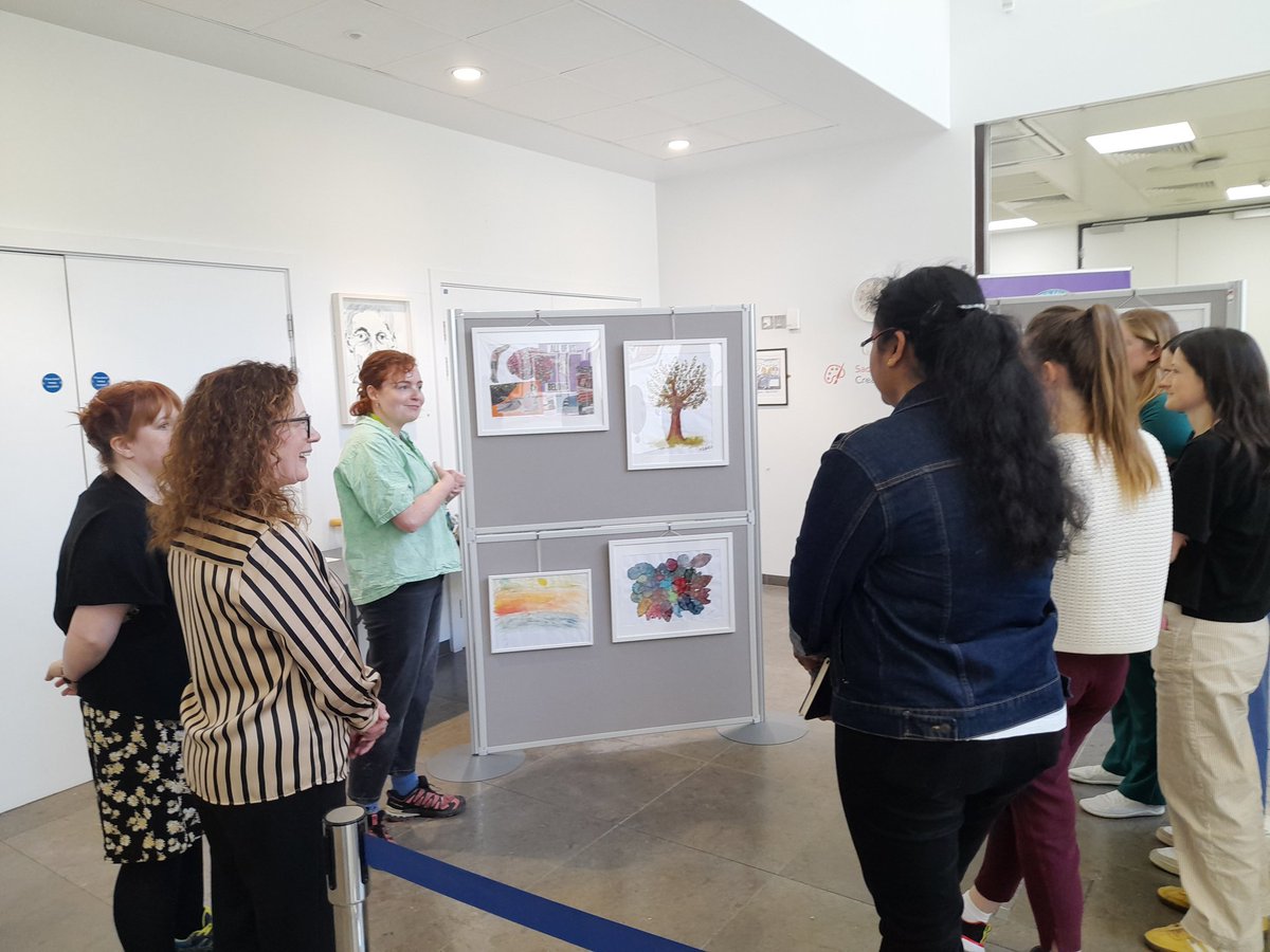 "All of Us Belong" Art Showcase took place at #CreativeLifeMISA <a href="/stjamesdublin/">St James's Hospital</a>. 
This #CreativeLife #ArtsAndHealth initiative funded by <a href="/JamesFoundation/">SJH Foundation</a>. 
Enabling artist <a href="/EmmaMcK6/">Emma Mc Keagney</a> to deliver a 6 week series, working with SJH Staff in support of their creativity &amp; wellbeing 💫