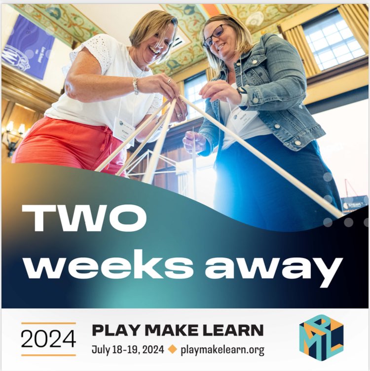 See you in Madison in TWO weeks (July 18-19) for Play Make Learn! We’re SOLD OUT, so if you missed your chance, catch us next year! Hosted by <a href="/UWMadisonPLACE/">PLACE: Professional Learning & Community Education</a> and <a href="/UWMadEducation/">UW–Madison School of Education</a> 

#game #playful #playfullearning #makered #artsed #gamesforchange #gameseducation #museum #libraries