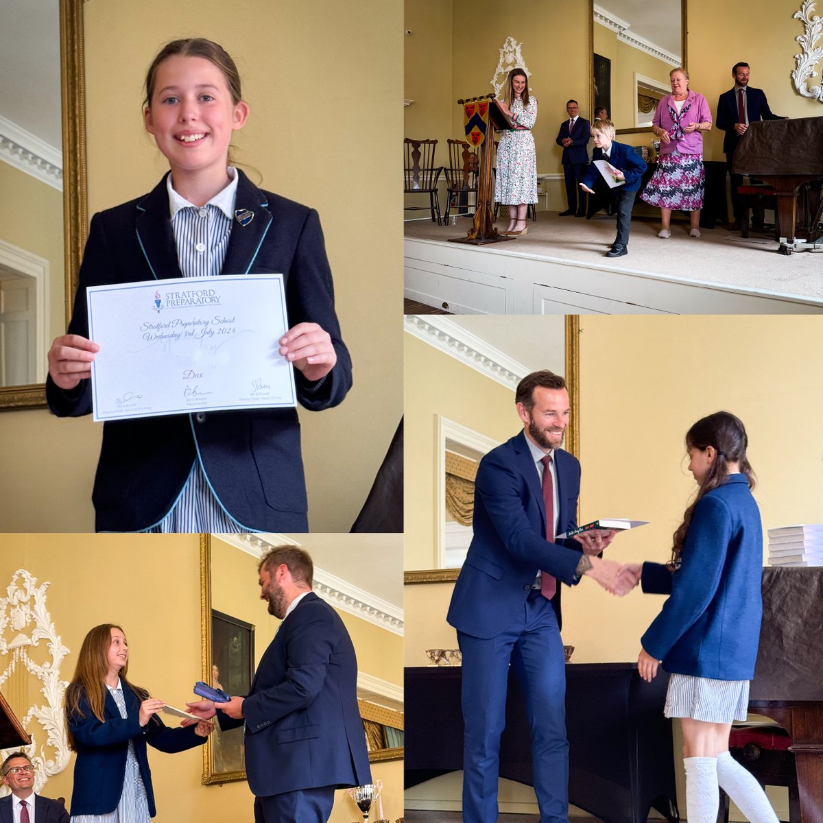 StratfordPrepa1's tweet photo. We had a fantastic Speech Day to celebrate our pupils' successes, and bid a fond farewell to Prep 6. Congrats to all winners, especially Gabriel and Ophelia (Victor and Victrix Ludorum) and Fleur (Dux of SPS). Congrats also to Amicus, House Cup winners for 2023-24! 😁🩷#SPSGetsMe https://t.co/nmjjeJqOu3