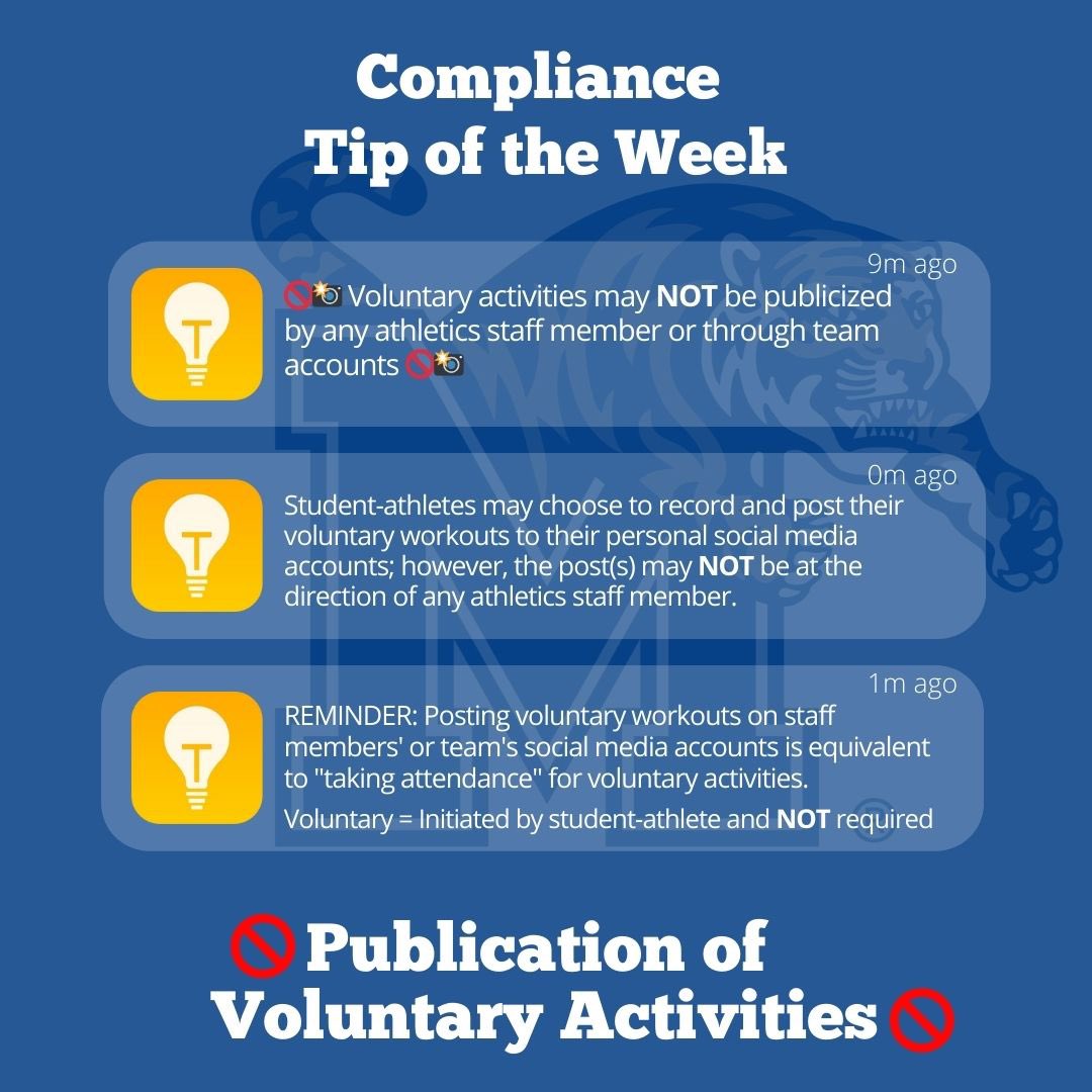 💡Compliance Tip of the Week💡

This week’s tip covers the publication of voluntary activities 🚫📸