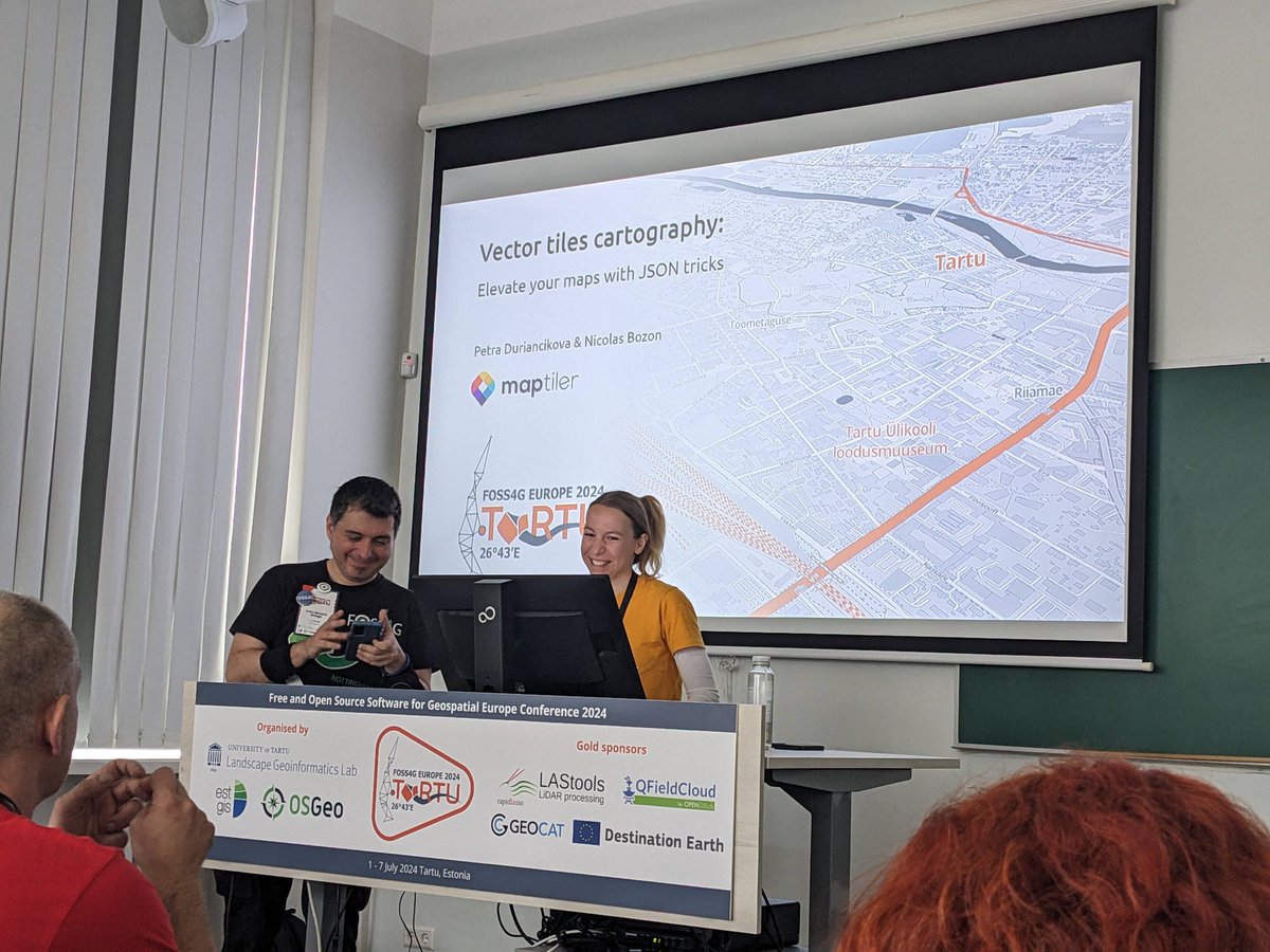 MapTiler's tweet image. We&apos;ve had a brilliant week @foss4ge! So many new people are interested in what we offer, and it&apos;s great to catch up with friends and colleagues in the #FOSS4G Community.

Looking forward to seeing you all again soon!

#FOSS4GE #FOSS4GE2024