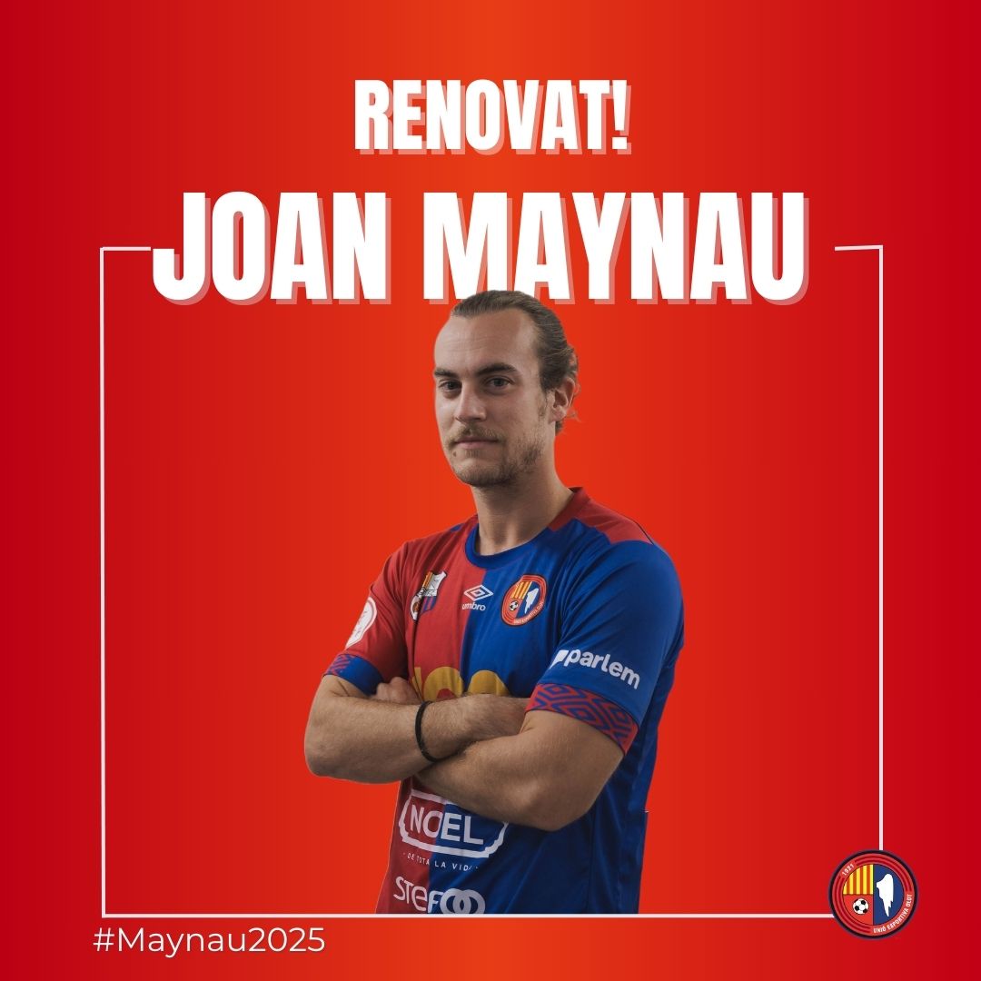 [OFICIAL]: 🤝✅ Joan Maynau allarga el seu vincle amb la #UEOlot

🐎 El carriler tossenc ha disputat 3️⃣3️⃣ partits i ha marcat 3️⃣ gols a #3RFEF5. Potència i profunditat per l'ala esquerra

📨 Ben renovat, <a href="/JMaynau/">Joan Maynau</a>. Cavalquem junts!

ℹ️ ueolot.com/2024/07/05/el-…

#Maynau2025 #2RFEF3