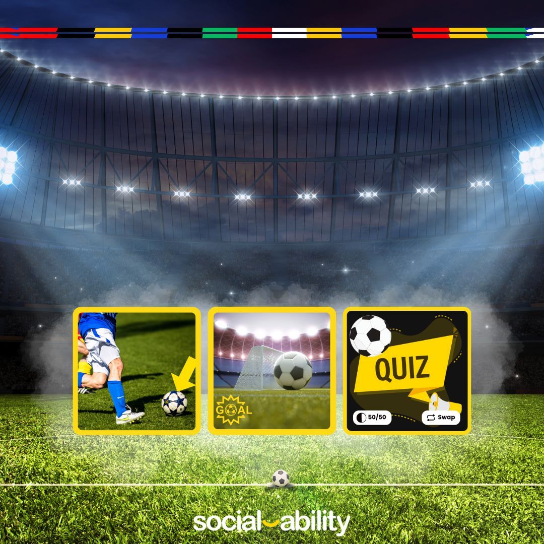 SocialAblty's tweet image. With England in the #EURO2024 quarter finals, it&apos;s time to enjoy our football themed games on the #HappinessProgramme. Choose from Football, a football quiz or our Spot the Ball. Let the games begin! 🏆⚽️