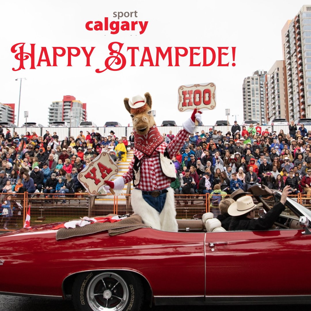 YAHOO! The parade has commenced! 

Wishing everyone a thrilling and joyous Stampede over the next ten days! Let's celebrate the spirit of Calgary together!

– From your friends at Sport Calgary