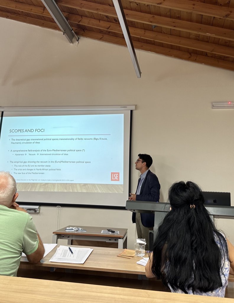 Emanuele Errichiello (@ema_errichiello) on Twitter photo Just finished presenting my paper on #EuroMed relations post-uprising at #EWIS2024 in Istanbul.
Extremely engaging discussion and insightful comments. Thanks to all the participants โ looking forward to meeting you in other conferences!
<a href="/LSEIRDept/">LSE Intl Relations</a> <a href="/LSEnews/">LSE</a> <a href="/ESRC/">Economic and Social Research Council</a> Just finished presenting my paper on #EuroMed relations post-uprising at #EWIS2024 in Istanbul.
Extremely engaging discussion and insightful comments. Thanks to all the participants โ looking forward to meeting you in other conferences!
<a href="/LSEIRDept/">LSE Intl Relations</a> <a href="/LSEnews/">LSE</a> <a href="/ESRC/">Economic and Social Research Council</a>