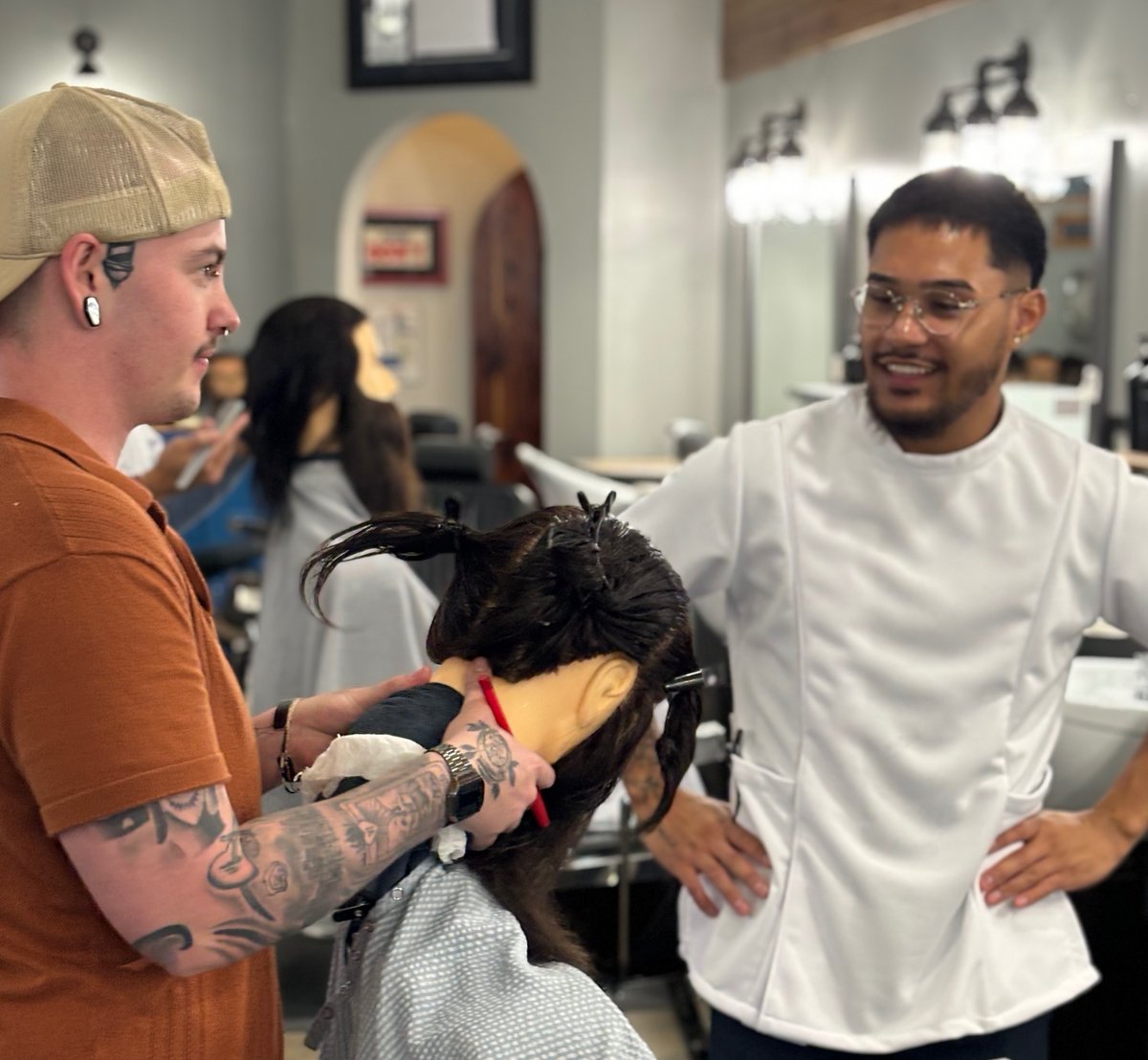 No matter who you are, your head is in good hands at Blade Craft Barber Academy! #barber #barbershop #barberlife #haircut #barbershopconnect #fade #hair #barbers #hairstyle #barberlove #wahl #barbering #beard #menshair #hairstyles #andis #barbergang #barberworld #style