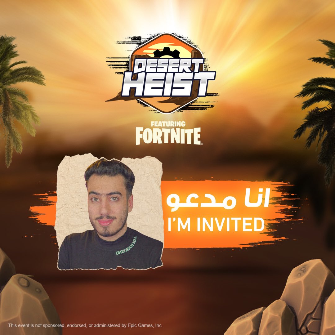 بكرا راح تبدأ بطولة اليوتيوبرز الجديدة بفورت نايت 🎉.. 
راح يكون في 15 صانع محتوى مشاركين فيها 😳 وانتو كمان فيكم تشاركو معنا وتساعدونا بالتحديات
انتظرو بكرا البث بقناتي الساعة 8 بتوقيت السعودية🔴!