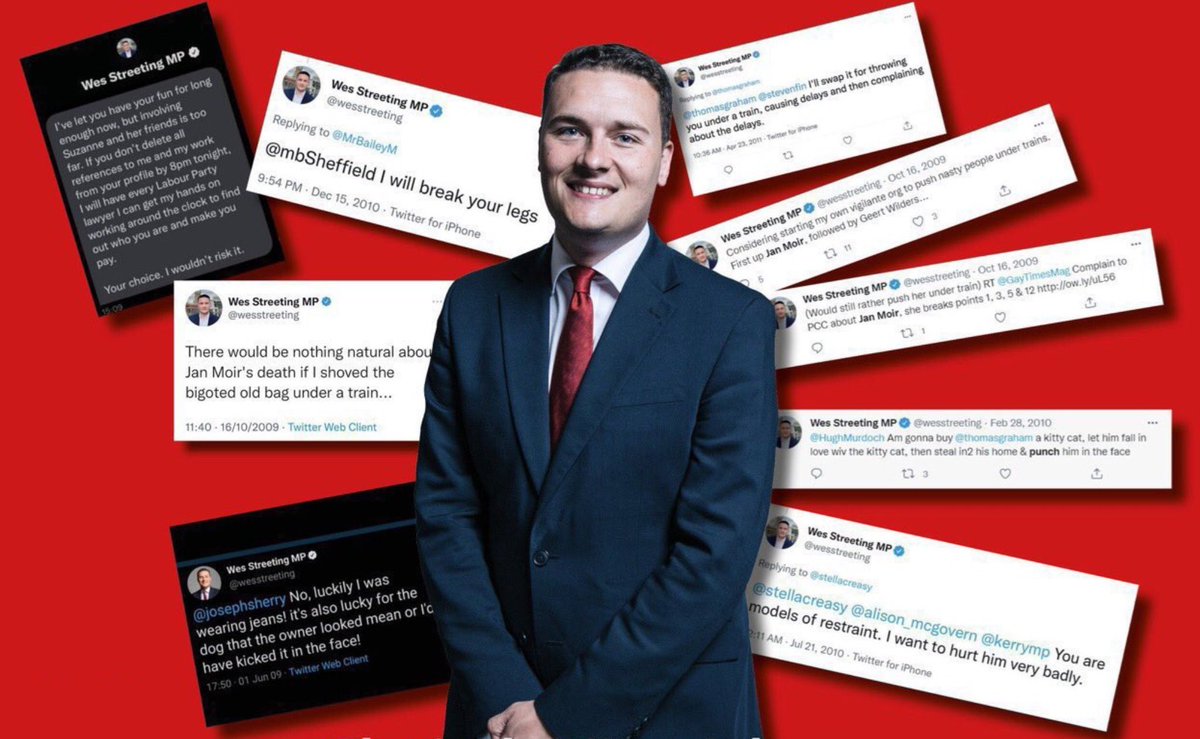 Your new Health Secretary, ladies and gentlemen.

Yes these are all real. Your new Secretary of State for Health and Social Care loves to suggest throwing people he doesn't like under a train, or breaking their legs, or kicking their pets in the face.

Lovely chap.