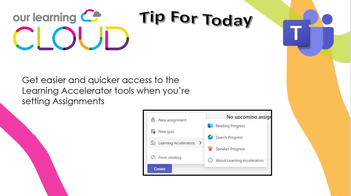 olc_education's tweet image. A Tip for Today!

There have been lots of exciting updates from @MicrosoftEDU recently.

Check out this new access point for accessing #ReadingProgress and the other fab #LearningAccelerators when you&apos;re creating an Assignment
#OLC_TFT #MIEExpert