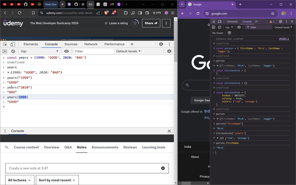 adxtye's tweet photo. 🌟 Web Dev Update! 🌟

Learning JavaScript object literals! Covered creating objects, accessing and modifying data, and nesting arrays &amp; objects. Excited about the possibilities! 🚀💻

#WebDevelopment #JavaScript #Coding #LearningJourney #LearninPublic https://t.co/vg93mhLlMB