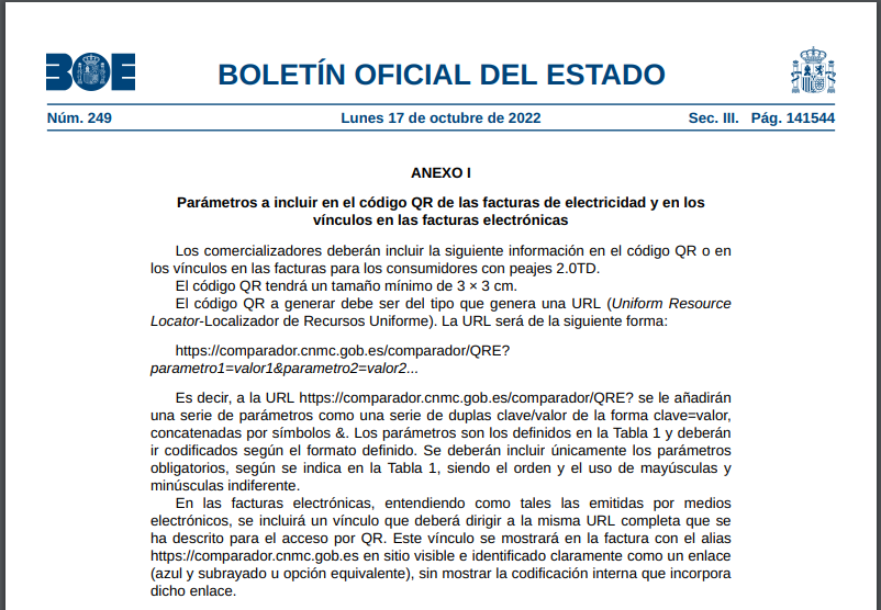 Pijuliyo's tweet photo. Hola @CNMC_ES , @Naturgy  oculta los datos del QR mediante un hash redirigido a su página web que después salta al comparador, así como el enlace que deben poner en la factura. Contraviniendo así el BOE 249 dónde se indica que tienen que ir en claro. Comentarios al respecto? https://t.co/7dTKnK4j2A