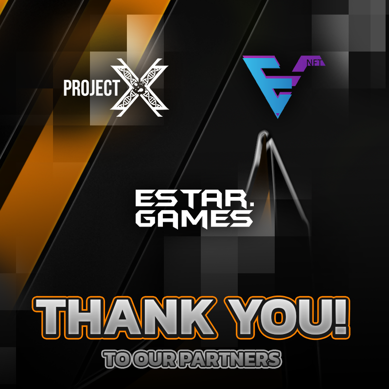 🙏 A huge thank you to all our partners who made this event possible: <a href="/EstarToken/">ESTAR.GAMES</a>, <a href="/evnftreal/">E.V Cyborgs</a>, and <a href="/ProjectX_DAO/">Project X 🧬</a>! 🎉

<a href="/PulsarTransfer/">PulsarTransfer</a> send 0.02 EGLD to 100 Retweets

Your support means the world to us and our players. Let’s keep the momentum going! 🚀✨

#MultiversX