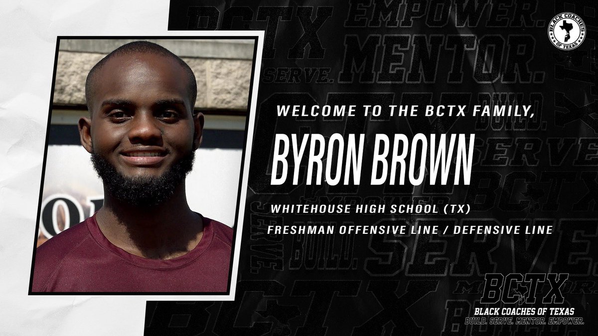 Black Coaches of Texas (@blackcoachestx) on Twitter photo Welcome to the #BCTX🫱🏾🫲🏿 family <a href="/thebyronbrown_/">Coach Brown</a>!
Build. Serve. Mentor. Empower.
Join the #BCTX🫱🏾🫲🏿 today! Welcome to the #BCTX🫱🏾🫲🏿 family <a href="/thebyronbrown_/">Coach Brown</a>!
Build. Serve. Mentor. Empower.
Join the #BCTX🫱🏾🫲🏿 today!