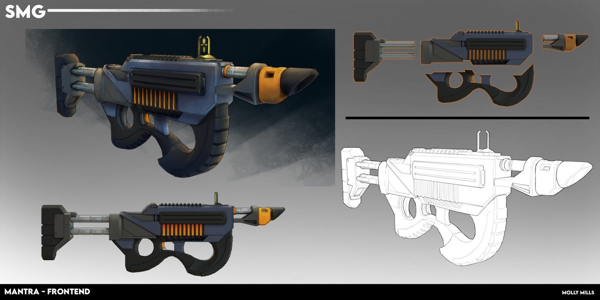 "The Ultrastate really knew what it took to squash The Fortune, and it didn't take them long to develop the tools to do it either..." 

Take a look at some concept art of the SMG created by Molly May Mills 
— bit.ly/MollyRS