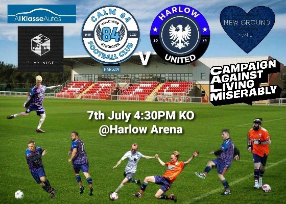 This Sunday we welcome Harlow United for a Charity football match at the Pardus Wealth Stadium to raise awareness and donations for Mental health. Free Admission with donations on the door from 3:30pm, please come and show your support! 💙