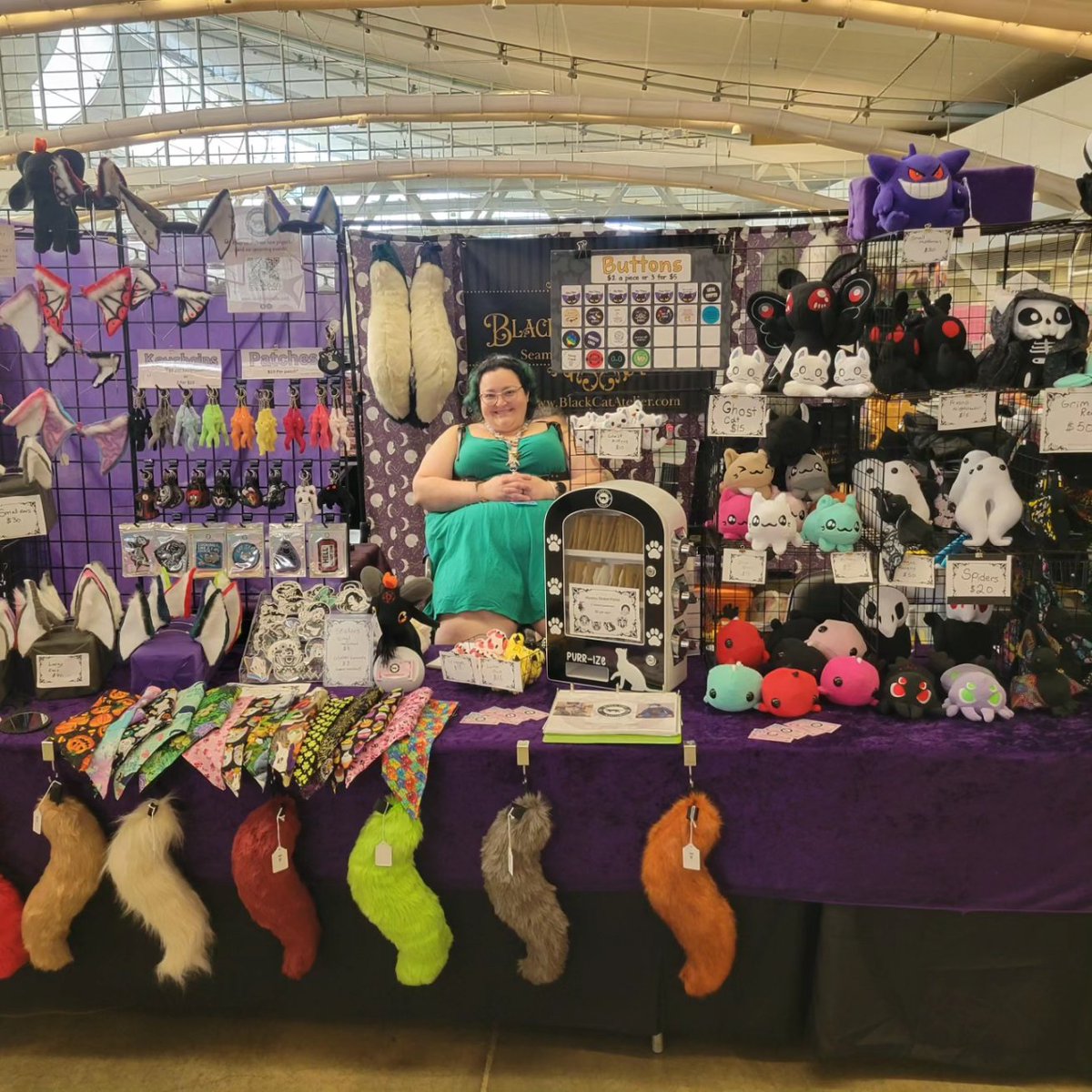 Day 1 #Anthrocon2024 let's go! Stop by H07/H08 to see our wares!
