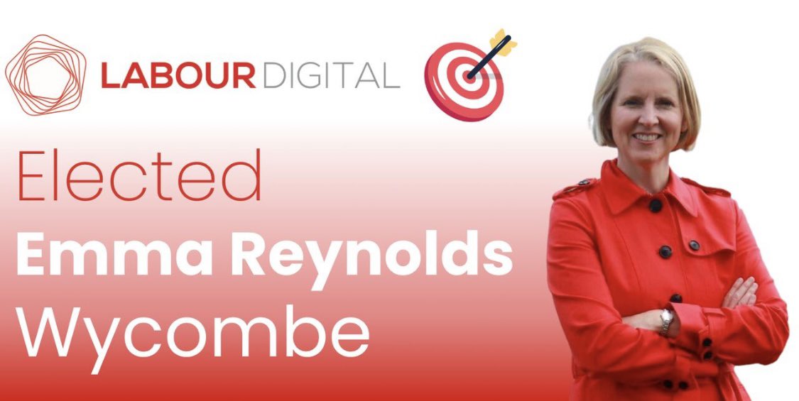 Congratulations <a href="/EmmaforWycombe/">Emma Reynolds for Wycombe 🌹</a>! Great to have you back in Parliament