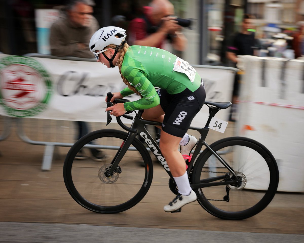 Becks Gardiner of <a href="/TofautiEA/">Tofauti Everyone Active Majaco</a> in Wednesday's National Circuit Series race in Guildford #NatRoadSeries