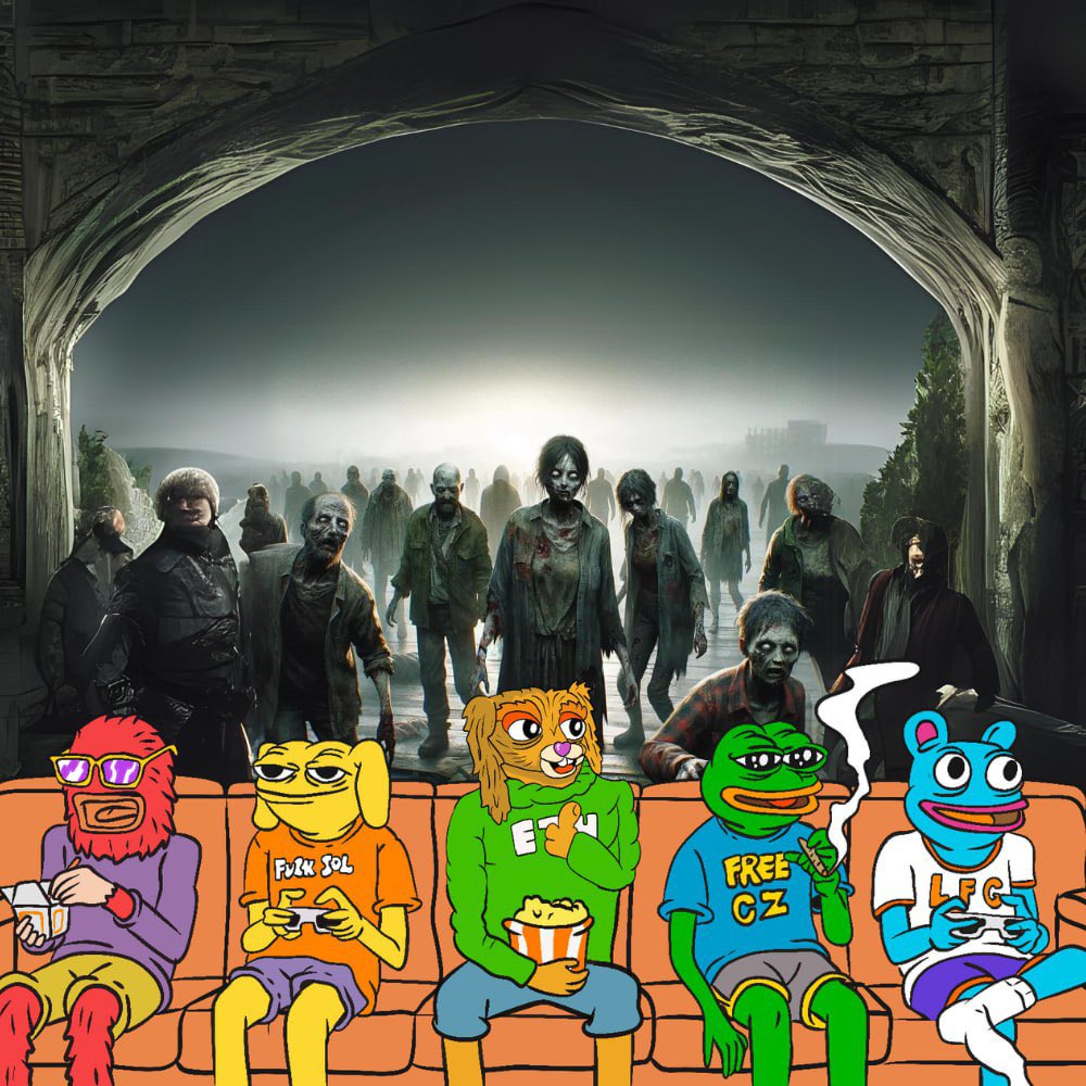 oharecoin's tweet photo. Not even a zombie apocalypse can ruin the #BOYSCLUB and $OHARE https://t.co/BXU1cGpXoa