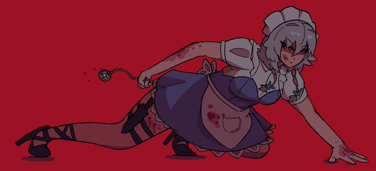 GrimLisp's tweet photo. SAKUYA PLEAAASE I NEED YOU SO BAD

#十六夜咲夜 #東方project https://t.co/iYP3IeS9xK