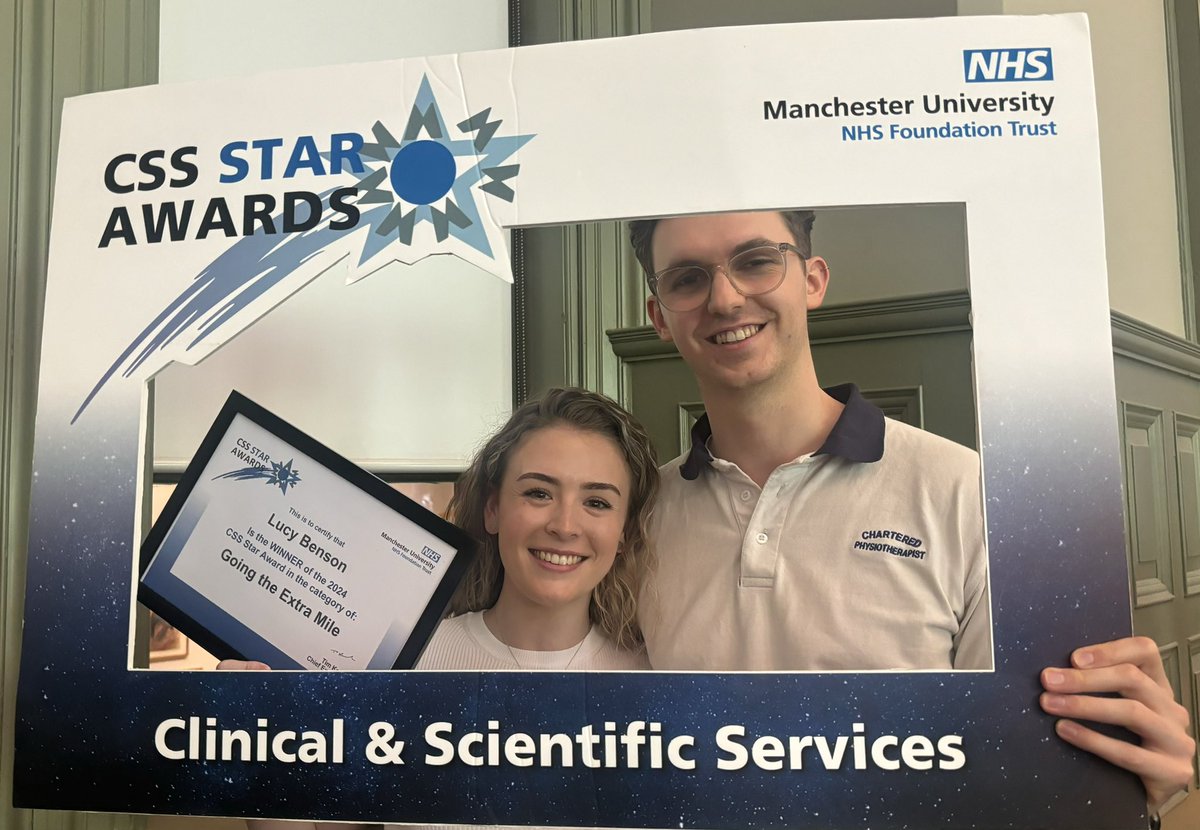 Diane Reid 💙 (@diane_reid1) on Twitter photo Huge congratulations to Lucy Benson #physiotherapist at RMCH <a href="/MFT_CSSAHPs/">AHP's at MFT</a> winning #GoingTheExtraMile at today’s <a href="/MFT_CSS/">MFT_CSS</a> Star Awards ⭐️ ⭐️ It was inspirational to hear the impact you’ve made on patient care, we’re super proud of you 👏 👏💫💫<a href="/janwils42401735/">Jan Wilson</a> Huge congratulations to Lucy Benson #physiotherapist at RMCH <a href="/MFT_CSSAHPs/">AHP's at MFT</a> winning #GoingTheExtraMile at today’s <a href="/MFT_CSS/">MFT_CSS</a> Star Awards ⭐️ ⭐️ It was inspirational to hear the impact you’ve made on patient care, we’re super proud of you 👏 👏💫💫<a href="/janwils42401735/">Jan Wilson</a>